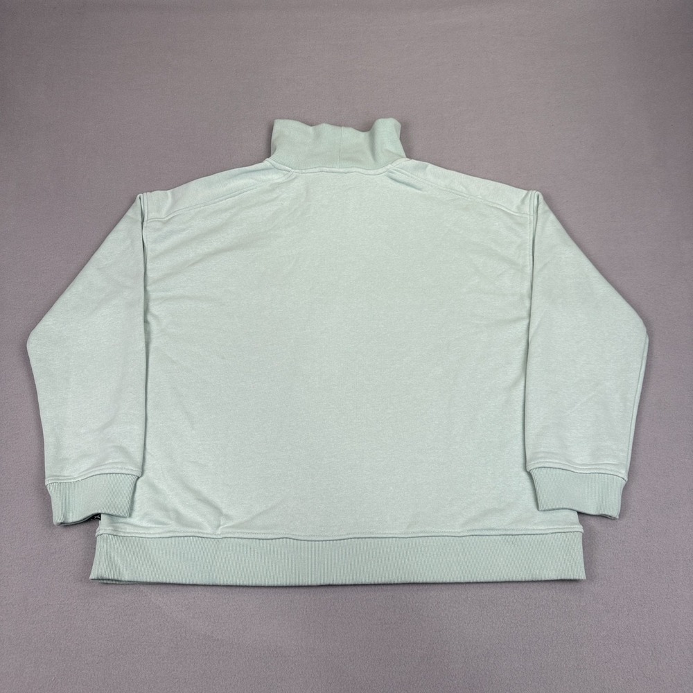 Eddie Bauer Women's Collared Quarter Zip Casual Pullover Sz XL Turquoise NWT - Picture 9 of 14